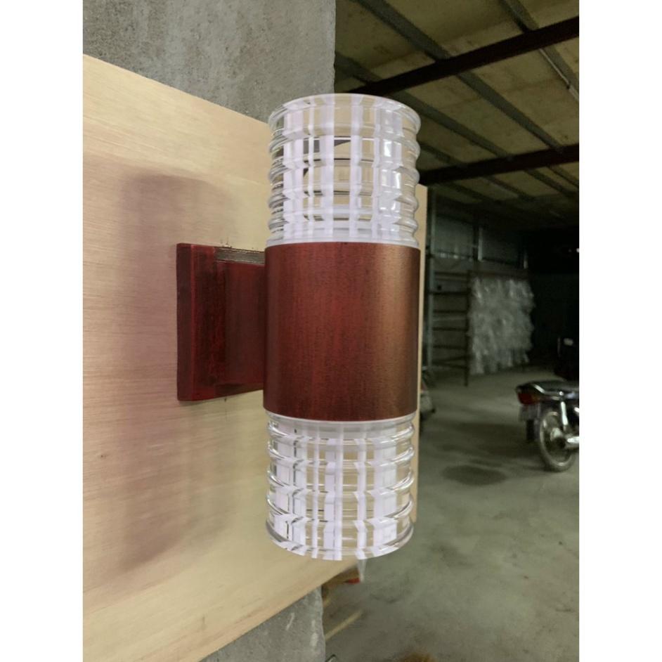 Đèn Tường Pha Lê 2 Đầu Chống Nước, Đèn Trang Trí Nội Thất/ Ngoài Trời/Cột Cổng Hiện Đại