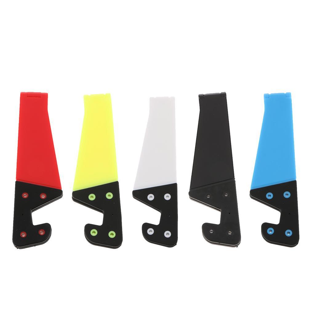 Foldable Mobile Phone Tablet V- Shape Support Mounts for Smartphone Black