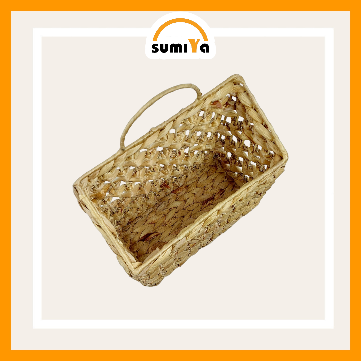 Giỏ lục bình treo dùng để sách báo, đồ dùng, decor, trang trí, sản phẩm tự nhiên