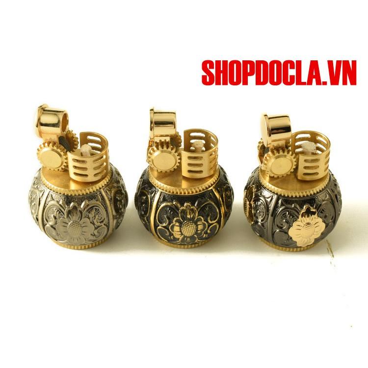 Bật lửa xăng đá Zorro Z582-101 Khắc Hoa Văn Sang Trọng nhỏ gọn ( Tặng Kèm Combo Phụ Kiện )