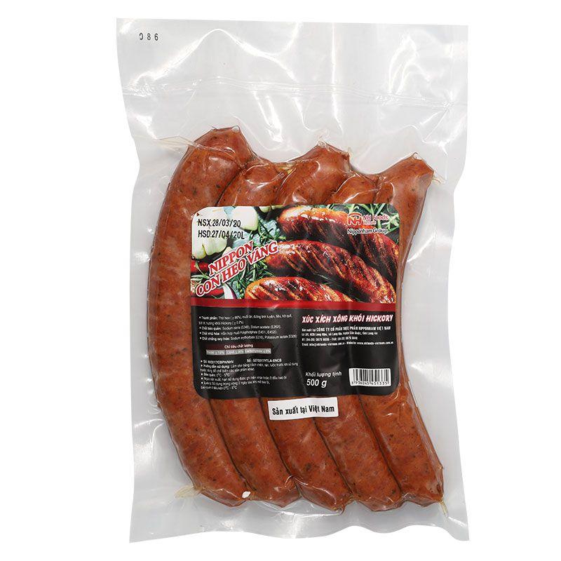 Xúc Xích Xông Khói Hickory Pipponham Gói 500G - 8936045451335