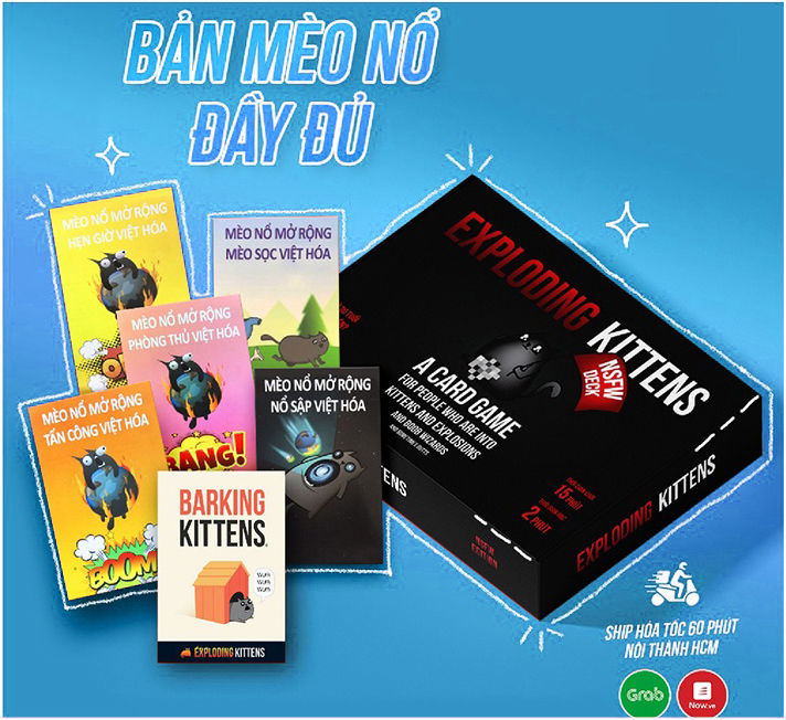 Combo mèo nổ ĐEN HỘP GIẤY + 6 bản mở rộng mới nhất