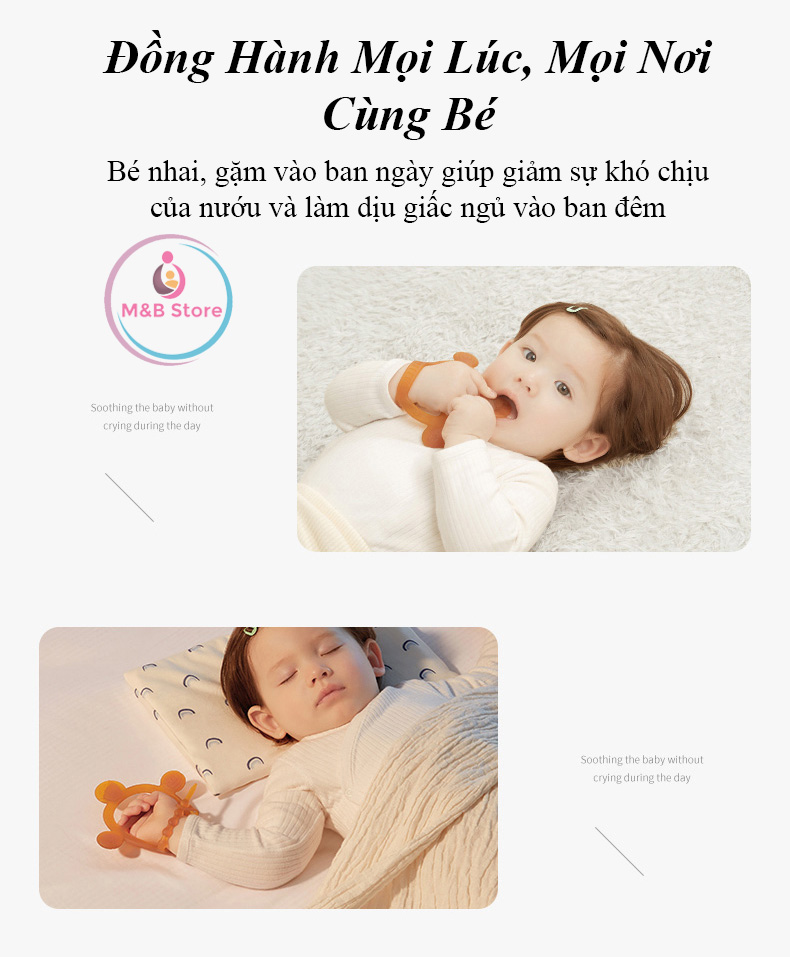 Gặm Nướu Đeo Tay Nano Bạc Kháng Khuẩn - KUB