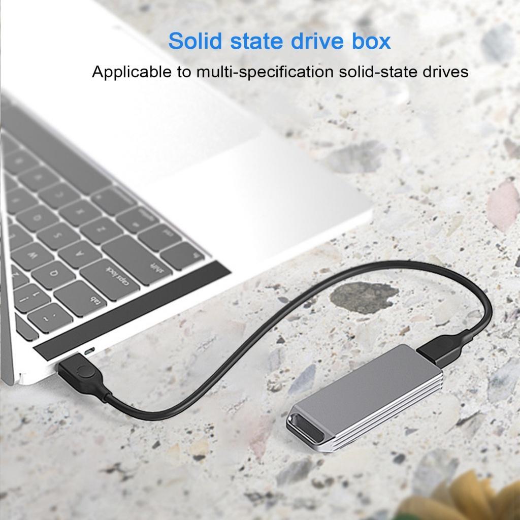 Xia| Hộp Đựng Ổ Cứng HDD Mini NGFF / SATA Sang USB 3.1 Màu Trơn