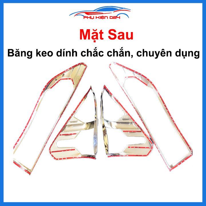 Ốp viền đèn pha hậu mạ crom Hilux Revo 2016-2017-2018-2019-2020 chống trầy trang trí bảo vệ xe