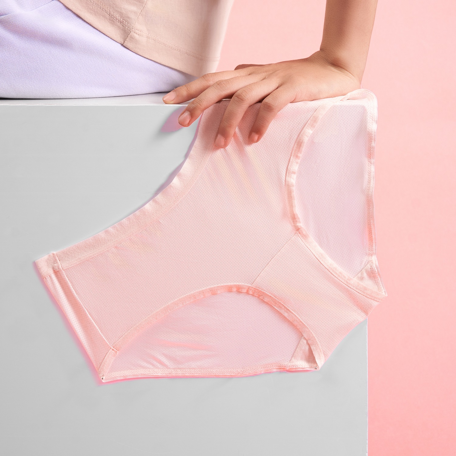 Quần lót nữ microfiber mesh siêu mảnh nhẹ thoáng mát 16UR23A016