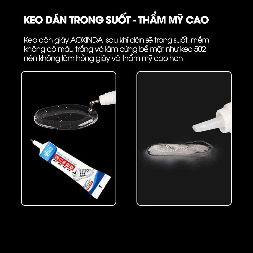 Keo Dán Giày Chuyên Dụng, Mau Khô, Chống Nước, Đàn Hồi, Keo Đa Năng Siêu Dính