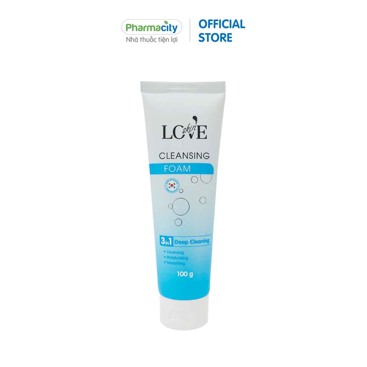 Sữa rửa mặt tạo bọt Love Skin Cleansing Foam  - Sạch sâu