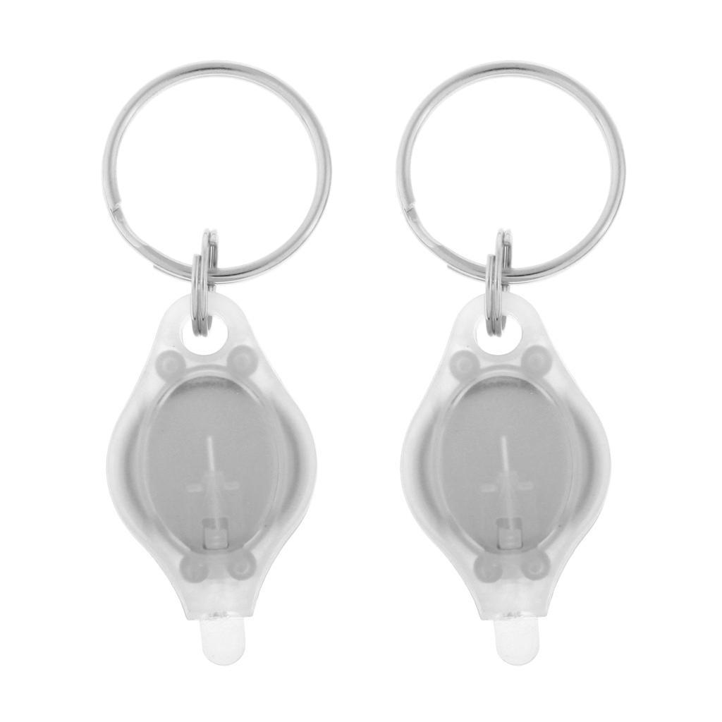 1 piece Outdoor Mini LED Flashlight UV Torch Light Keychain Ring