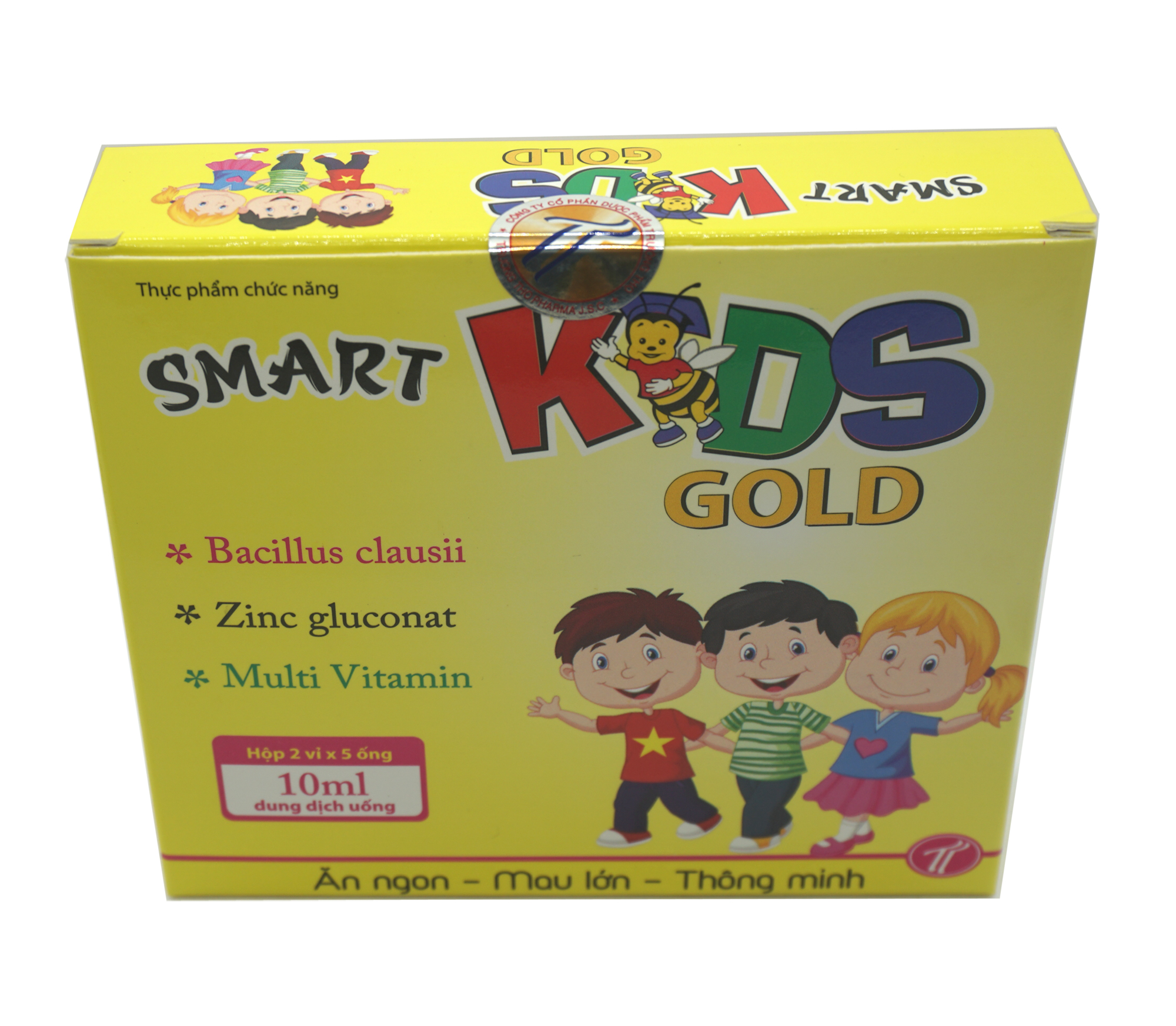 Thực phẩm bảo vệ sức khỏe SMART KIDS GOLD  cho trẻ hệ tiêu hóa khỏe mạnh