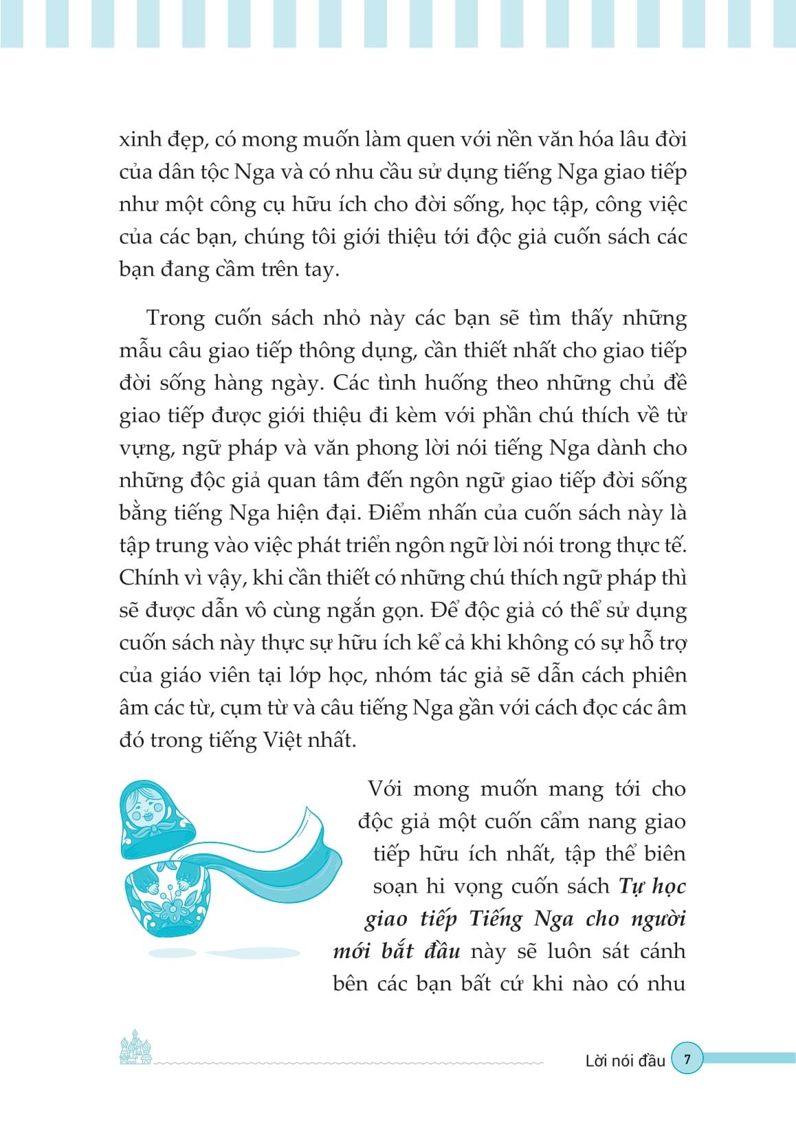 Sách - Tự Học Giao Tiếp Tiếng Nga Cho Người Mới Bắt Đầu