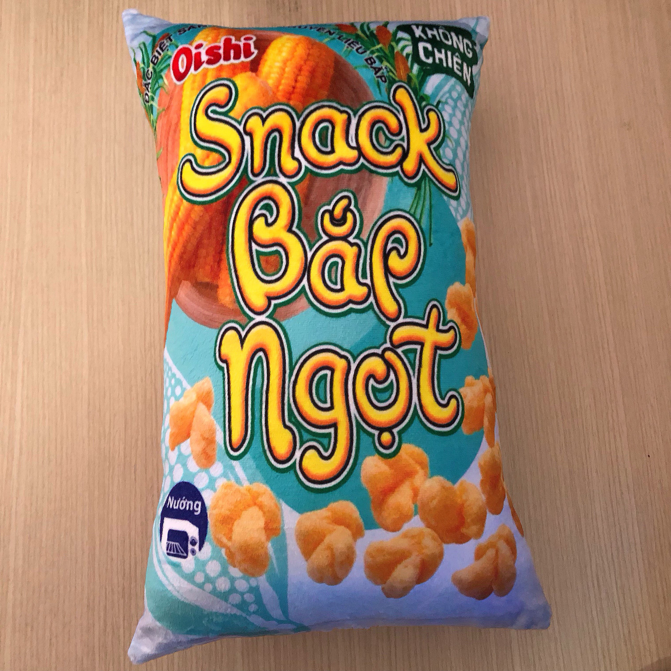 Gối đi xe máy an toàn bánh Snack cho bé