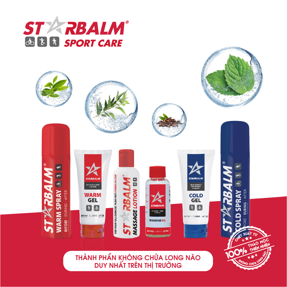 Miếng Dán Ấm Cơ Giúp Giảm Nhức Mỏi STARBALM, Giảm Đau Lưng, Thư Giãn Cơ, Lưu Thông Máu, Hết Nhức Mỏi