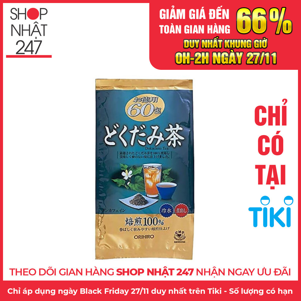 Trà Diếp Cá Mát Gan Giải Độc Orihiro (60 Túi / Gói)