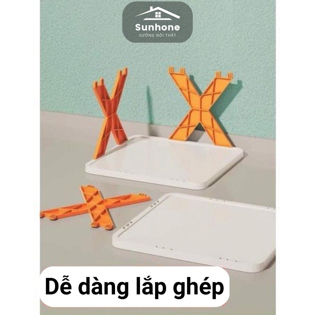 kệ để giày dép 5 tầng chữ X - Kệ đựng giày dép đa năng bằng nhựa lắp ghép - Sunhome