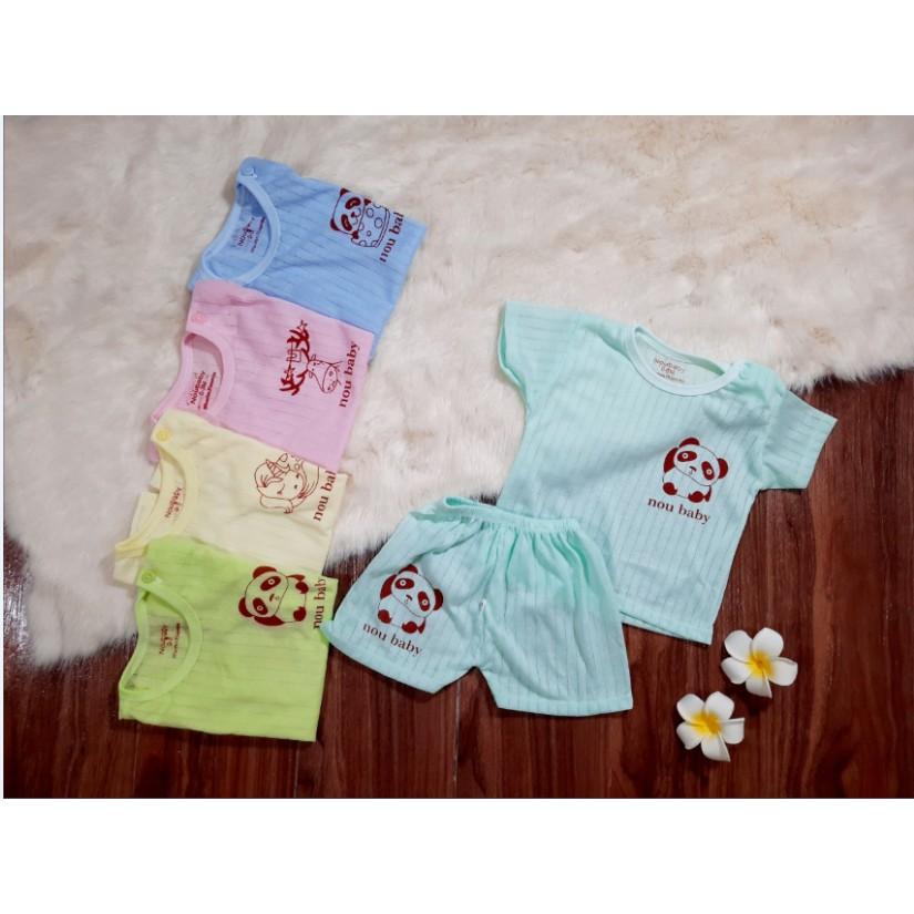 Combo 5 bộ quần áo cotton giấy cho bé mặc hè cực chuẩn
