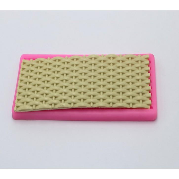 Khuôn silicon 3d làm bánh làm rau câu mẫu viền đan
