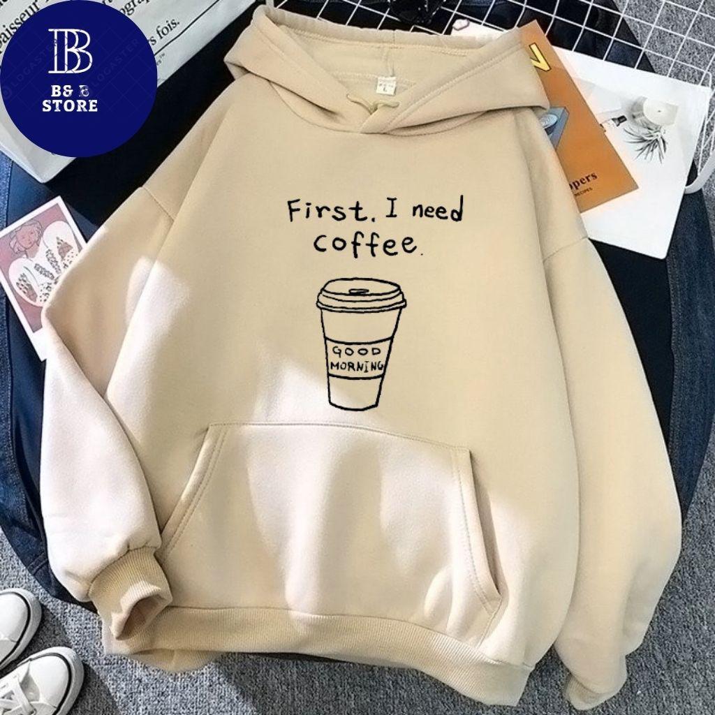 ÁO KHOÁC HOODIE NỈ UNISEX COFFEE FORM RỘNG NAM NỮ NHIỀU MÀU CỰC ĐẸP