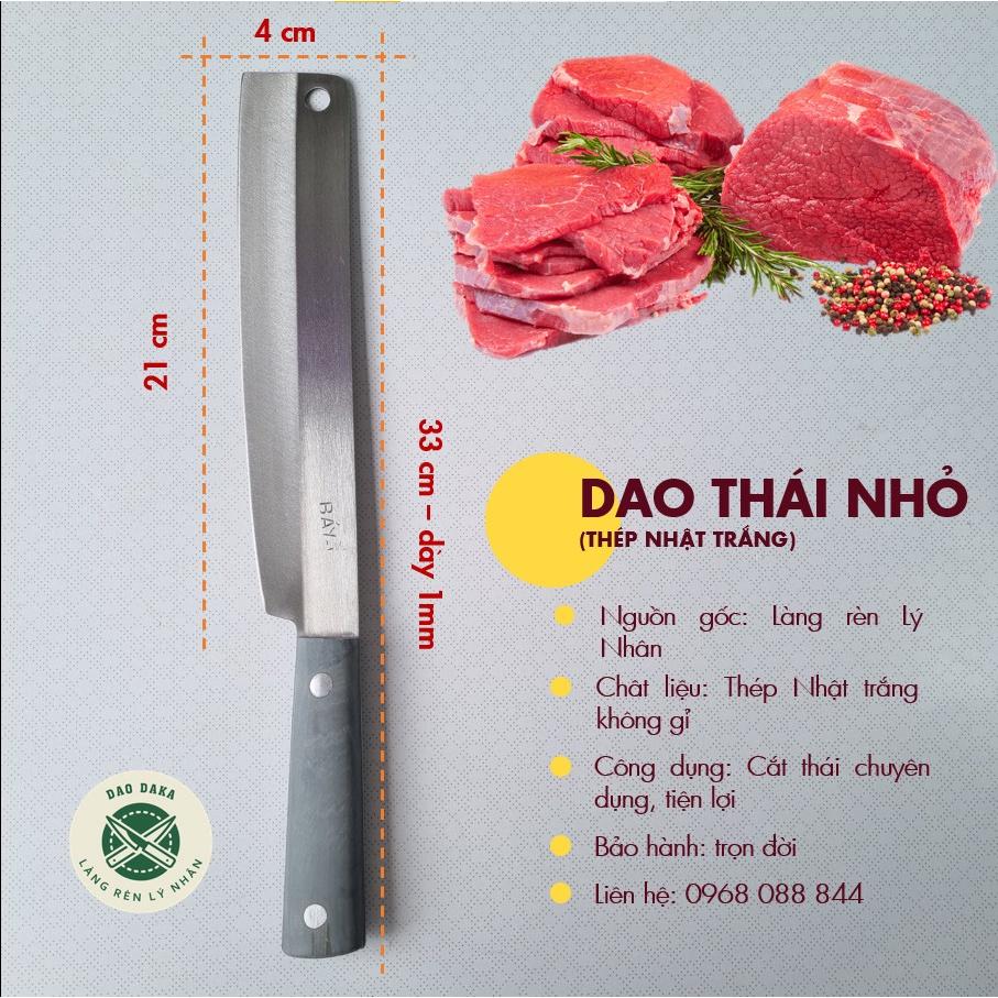 Combo 5 dao nhà bếp thép Nhật trắng không gỉ - Chuôi nhựa