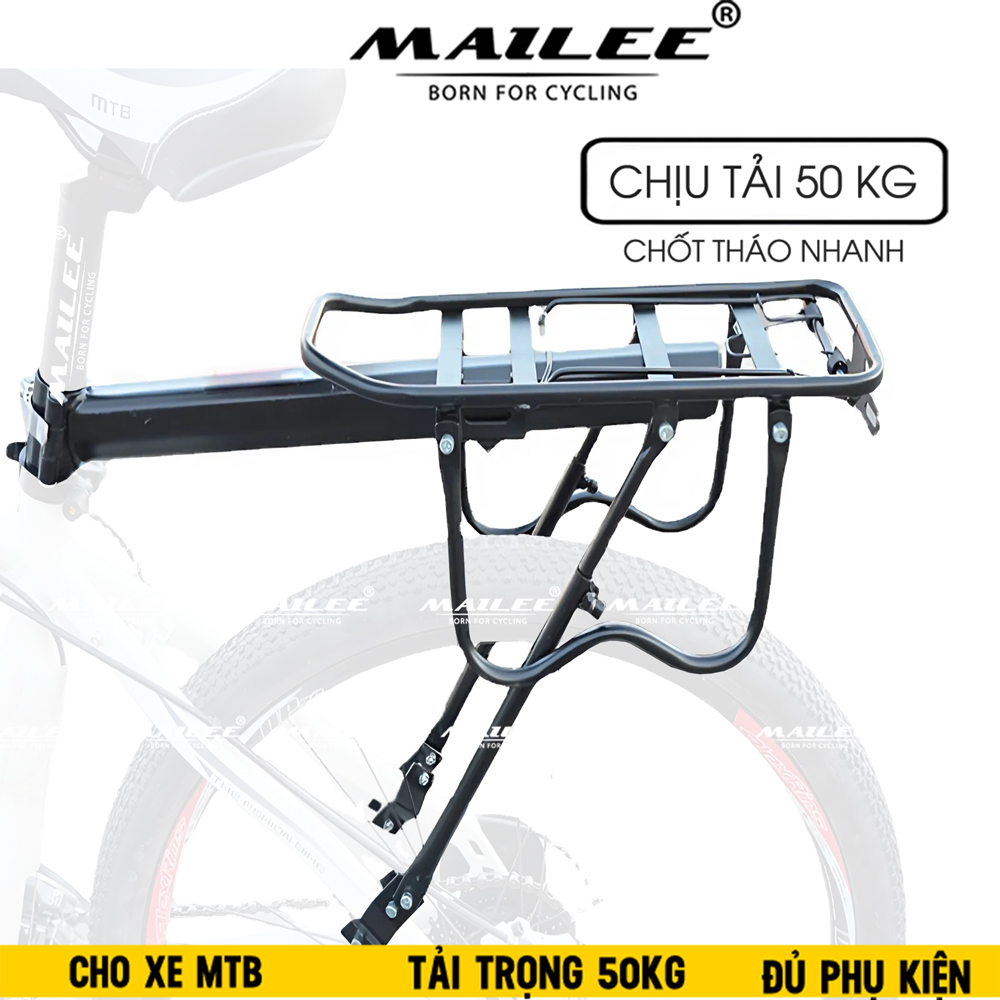 Baga sau xe đạp cho xe đạp MTB địa hình với chốt gắn nhanh BG-6310, chất liệu thép trọng lượng chở tối đa 50 kg - Mai Lee