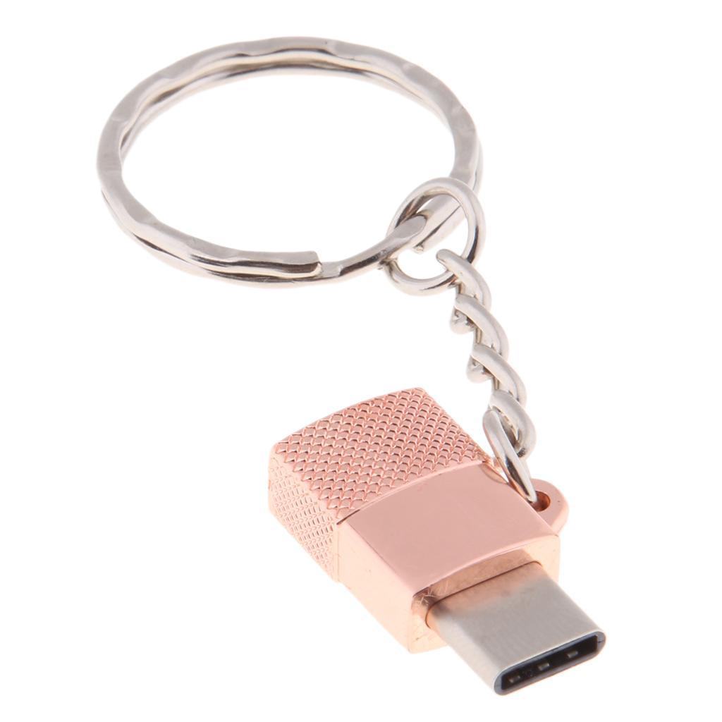 Portable Type-c Male to Micro USB Female OTG Adapter Charging & Data