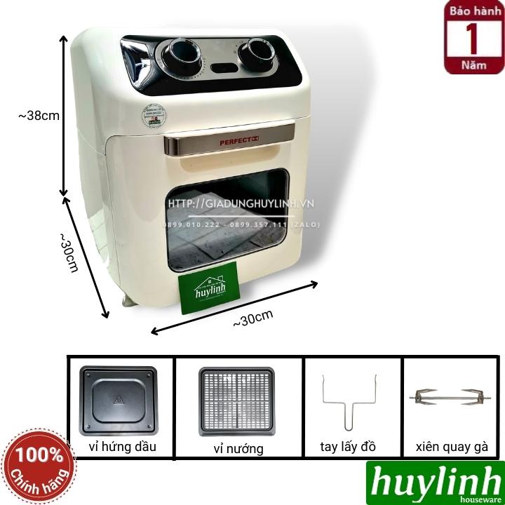 Nồi chiên không dầu điện tử Perfect PF-912 - 12 lít - 1800W - Hàng chính hãng