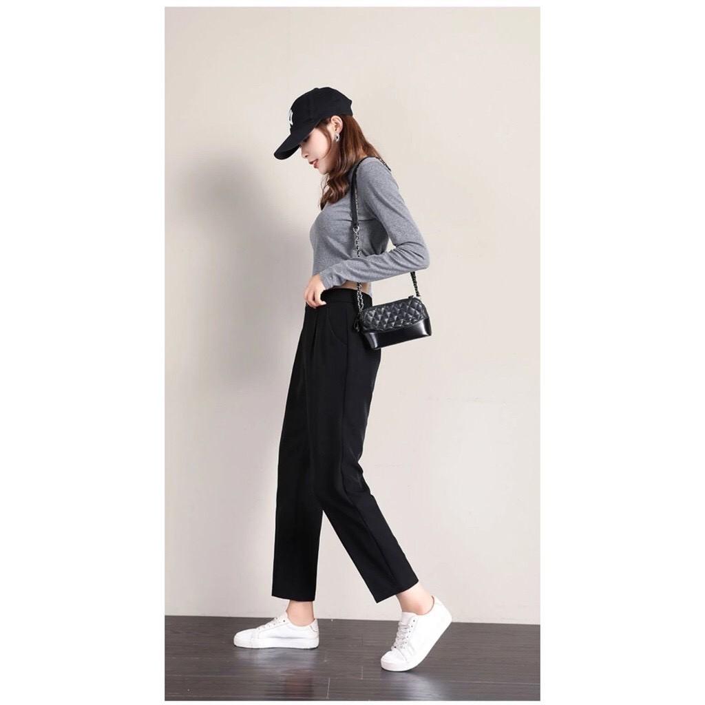 Quần tây nữ, quần công sở dáng baggy lịch sự phối đồ đẹp