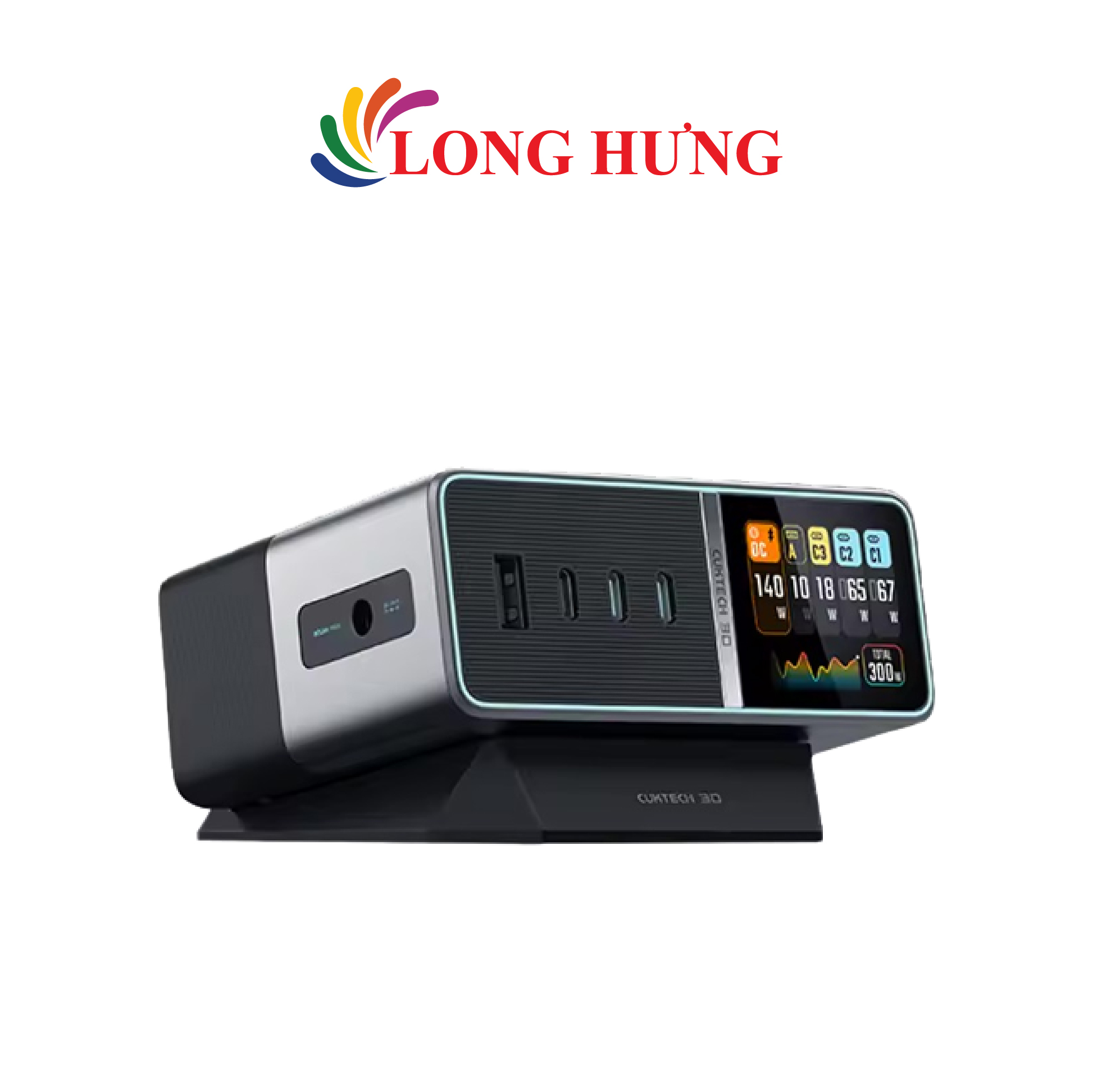 Bộ sạc nhanh Cuktech GaN Ultra 30 1USB 3Type-C 300W TA3005U - Hàng chính hãng