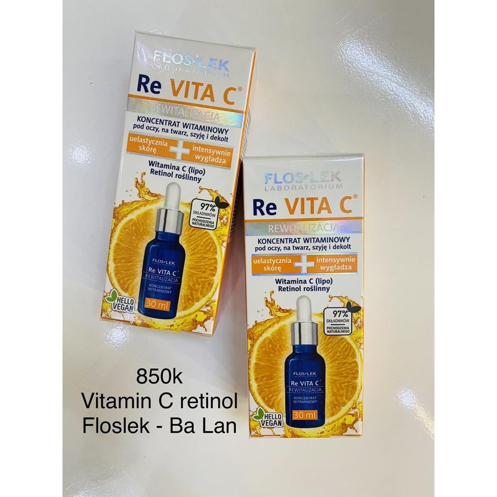 Tinh chất serum Vitamin C - Re Vita C Floslek, Retinol 30ml