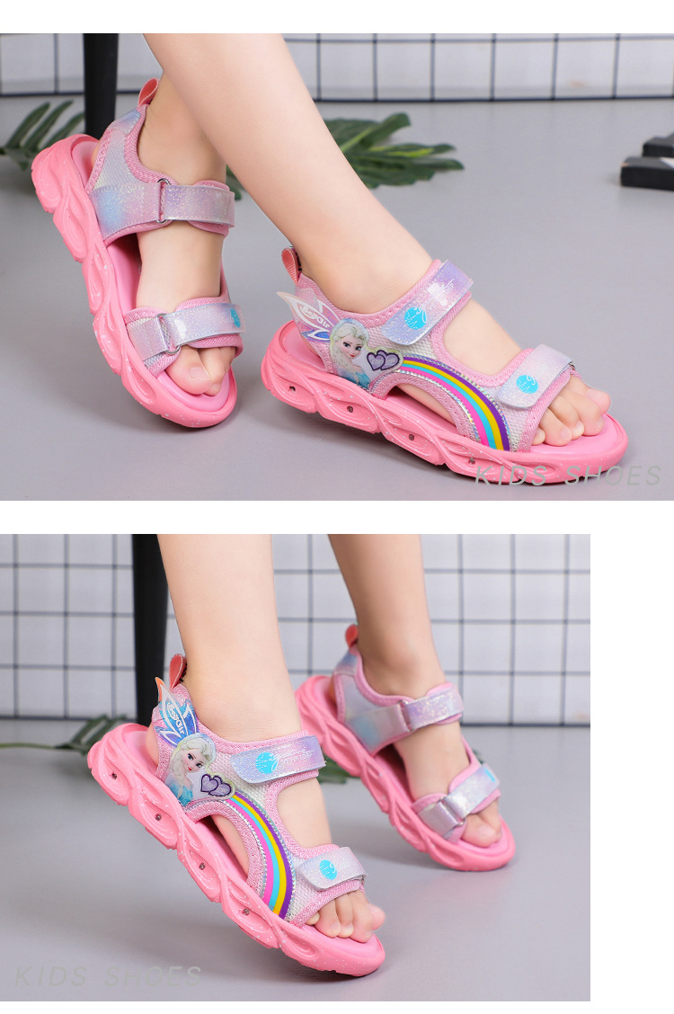 Giày Sandal quai hậu có đèn cho bé, giày thể thao siêu nhẹ, êm nhẹ chống trơn  – GSD9149