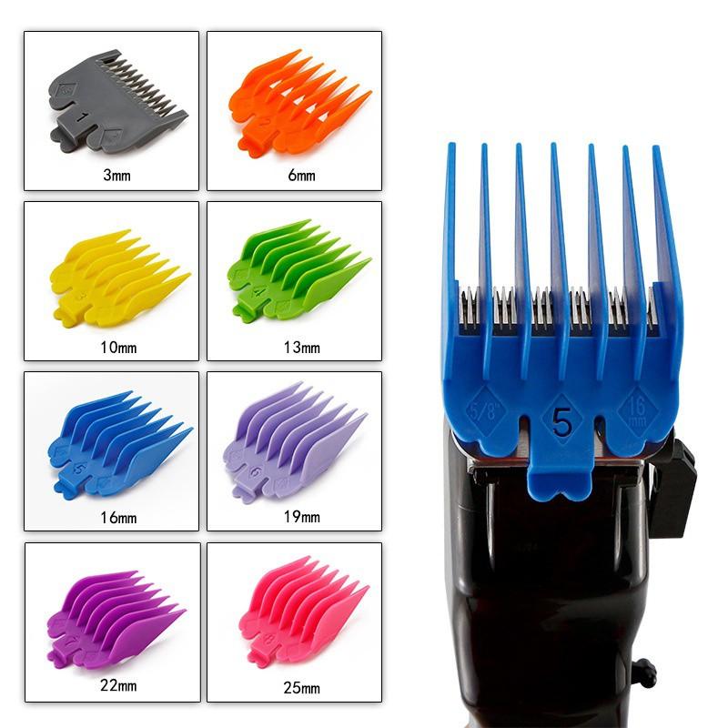 Bộ 8 lược thay thế cho tông đơ cắt tóc với 8 kích cỡ khác nhau