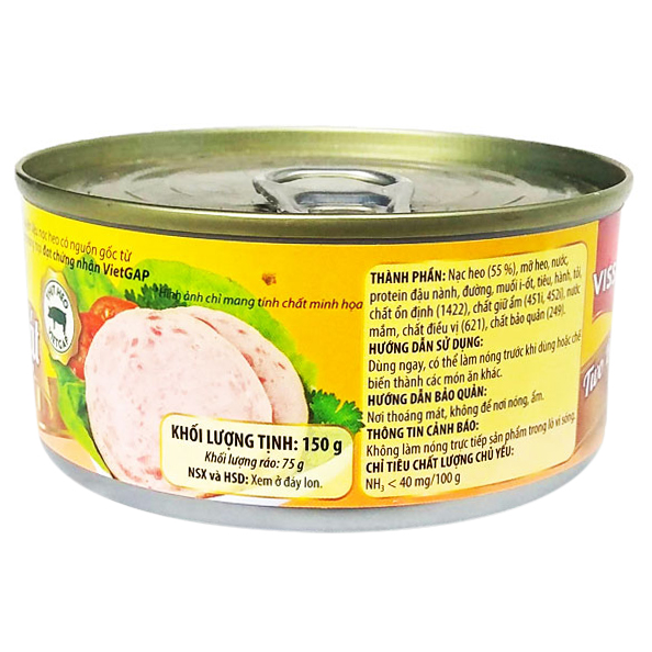 Combo 4 hộp Heo 2 Lát Vissan 150g