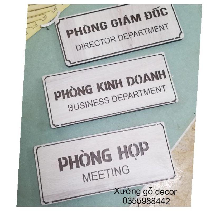 Bảng Gỗ Phòng Giám Đốc