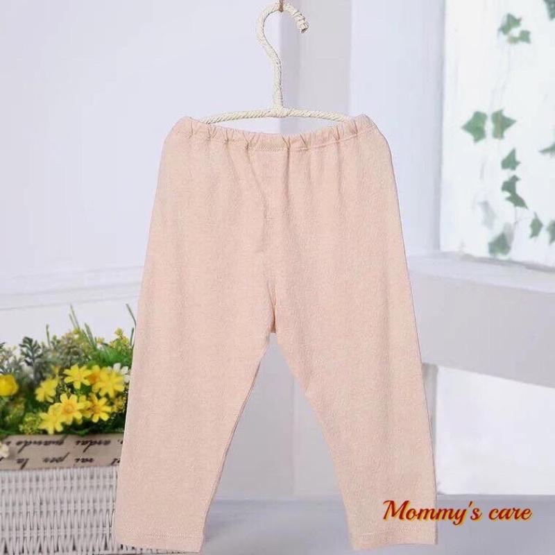 Quần hè dáng dài cotton hữu cơ unisex cho bé 3 đến 24 tháng tuổi