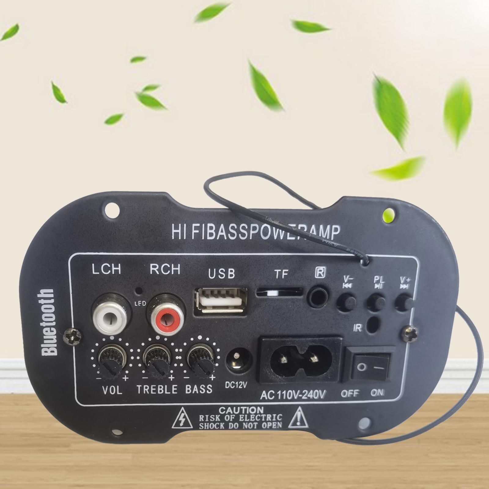 Bass Power Subwoofer AMP Car Radio Audio TF/USB