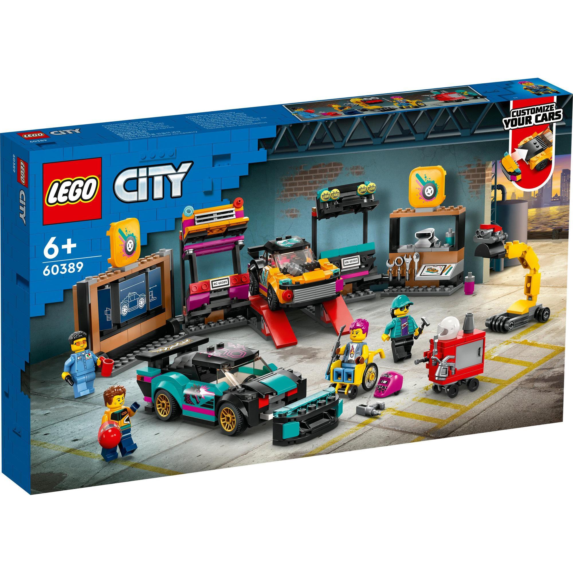 LEGO City 60389 Trạm Ga-ra Nâng Cấp Xe Đua (507 Chi Tiết)