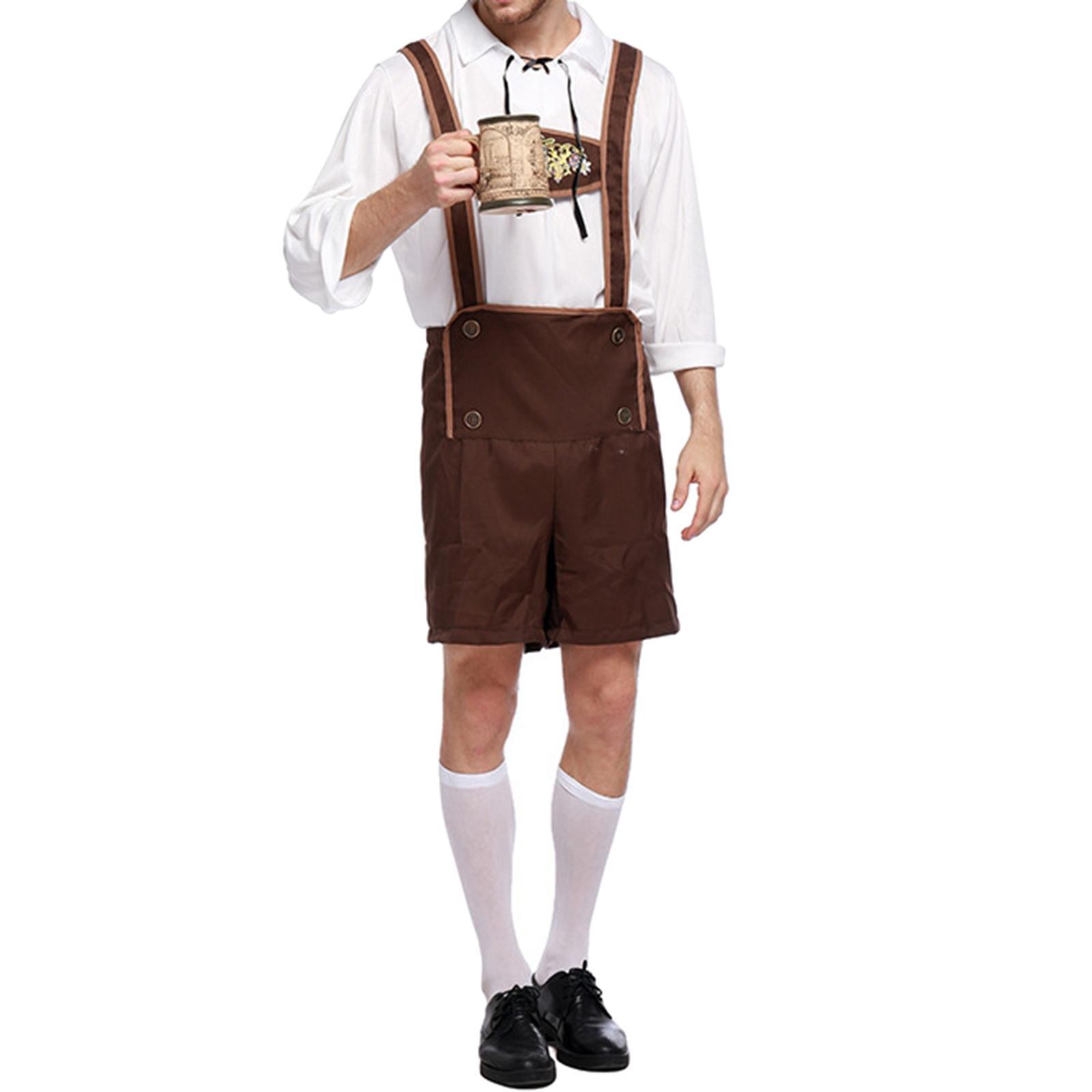 Male Costume Halloween Cosplay Beer Outfit Carnival Festival