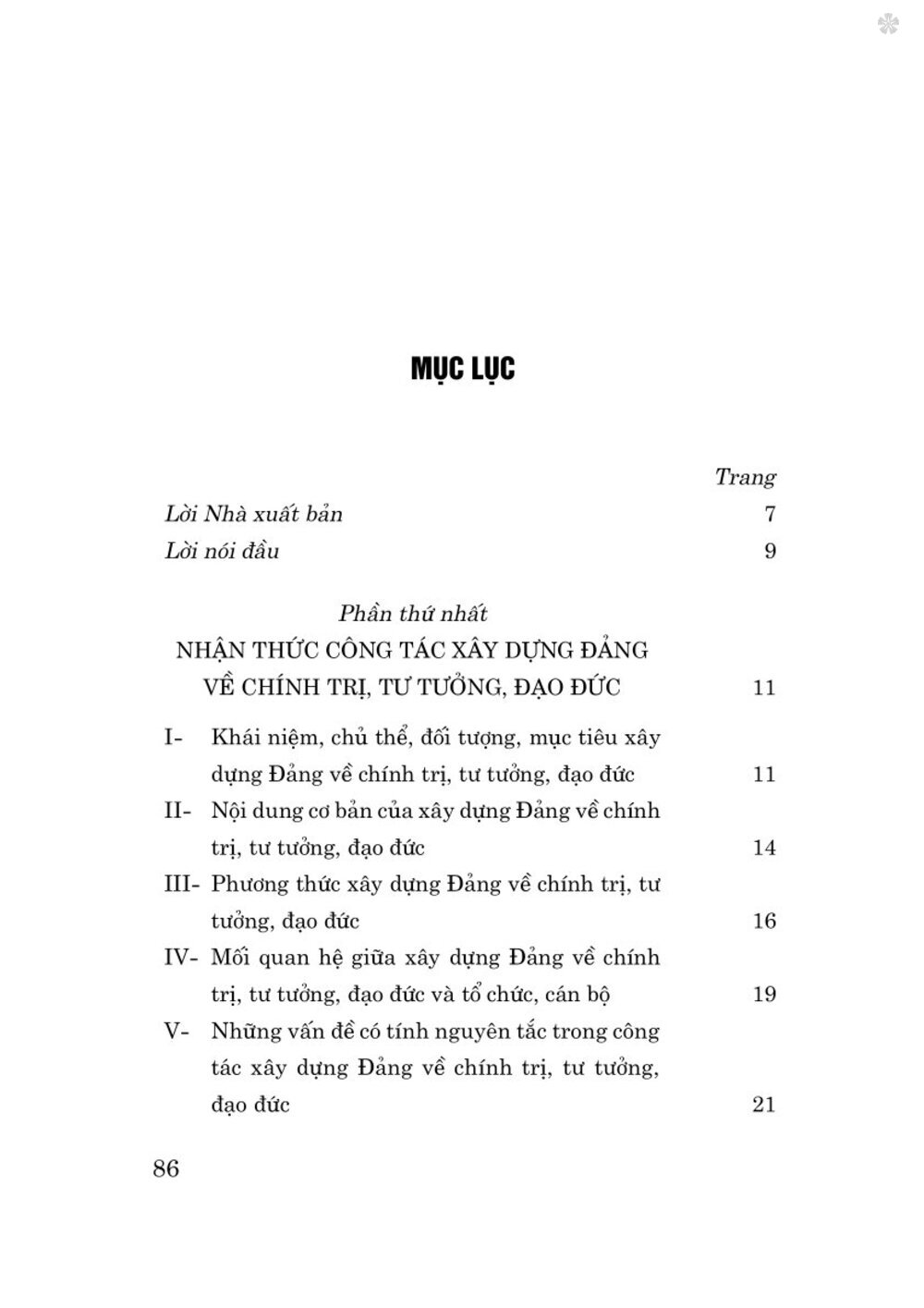 Tài liệu nhận thức và triển khai công tác xây dựng Đảng về chính trị, tư tưởng, đạo đức trong giai đoạn hiện nay - bản in 2024