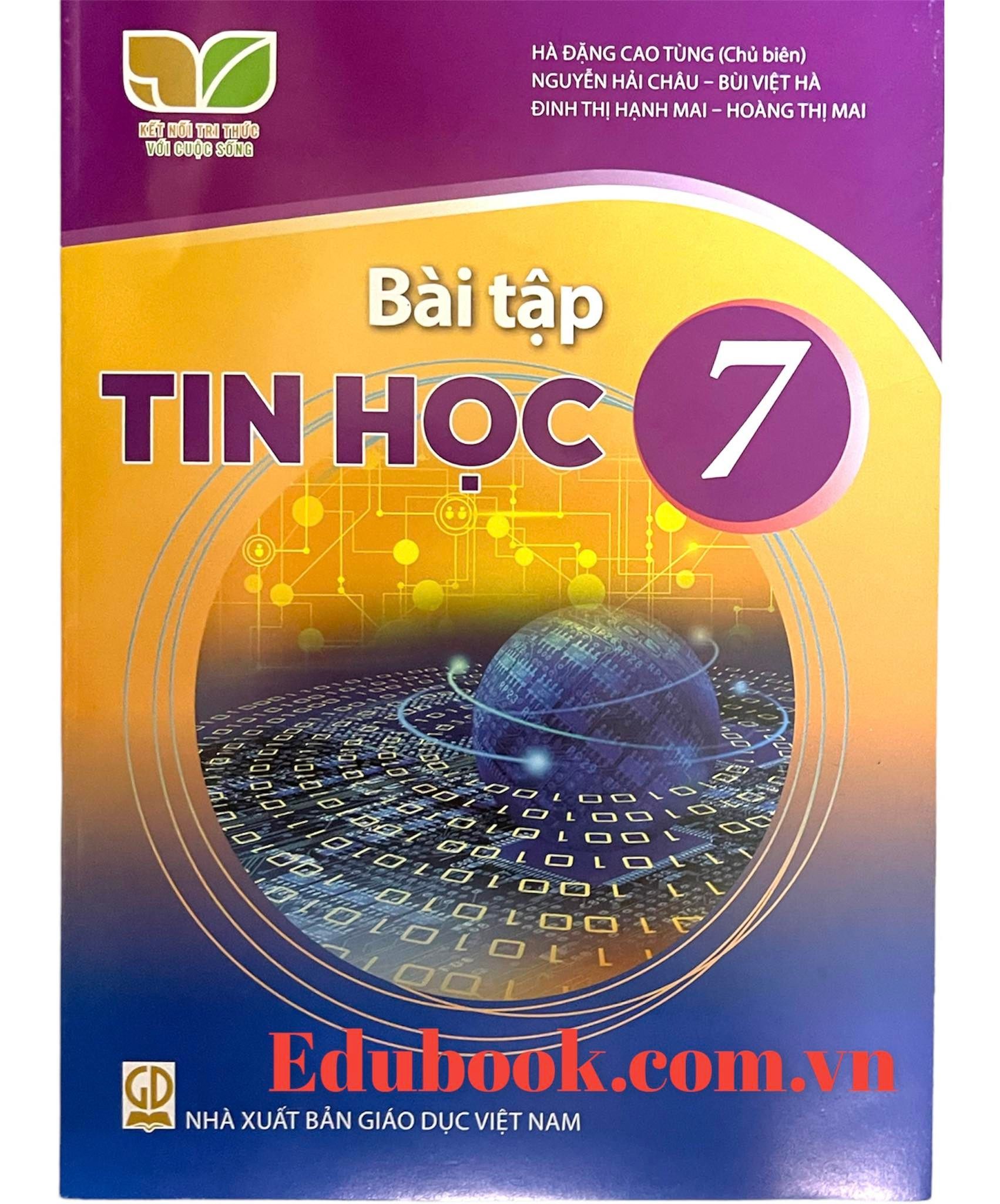 Sách - Tin Học 7 kết nối tri thức và 2 tập giấy kiểm tra kẻ ngang vỏ xanh