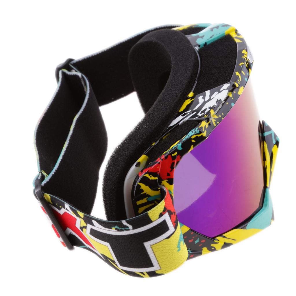 Motorcycle Motocross Windproof Anti-Fog Dustproof Goggles Colorful