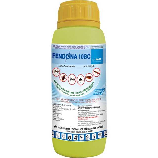 Dung Dịch Diệt Côn Trùng Fendona 10 Sc Chai 50ml Giúp Tiêu Diệt Hiệu Quả Muỗi,Ruồi,Kiến,Gián,Rận,Rệp,Bọ Chét