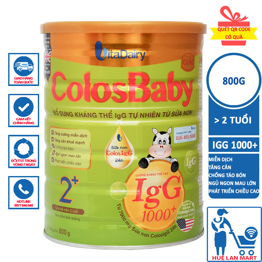 Sữa Bột Vitadairy ColosBaby Gold 2+