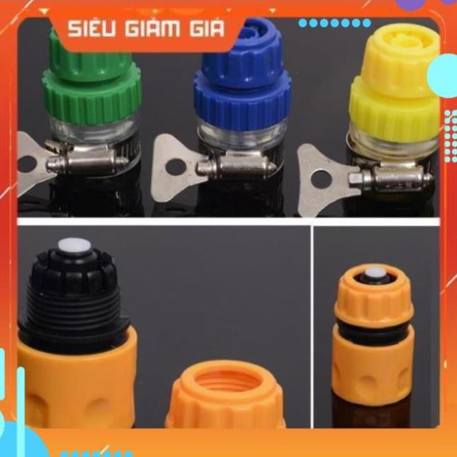 Bộ dây vòi xịt nước rửa xe, tưới cây . tăng áp 3 lần, loại 7m, 10m 206587 cút sập, + tặng đai