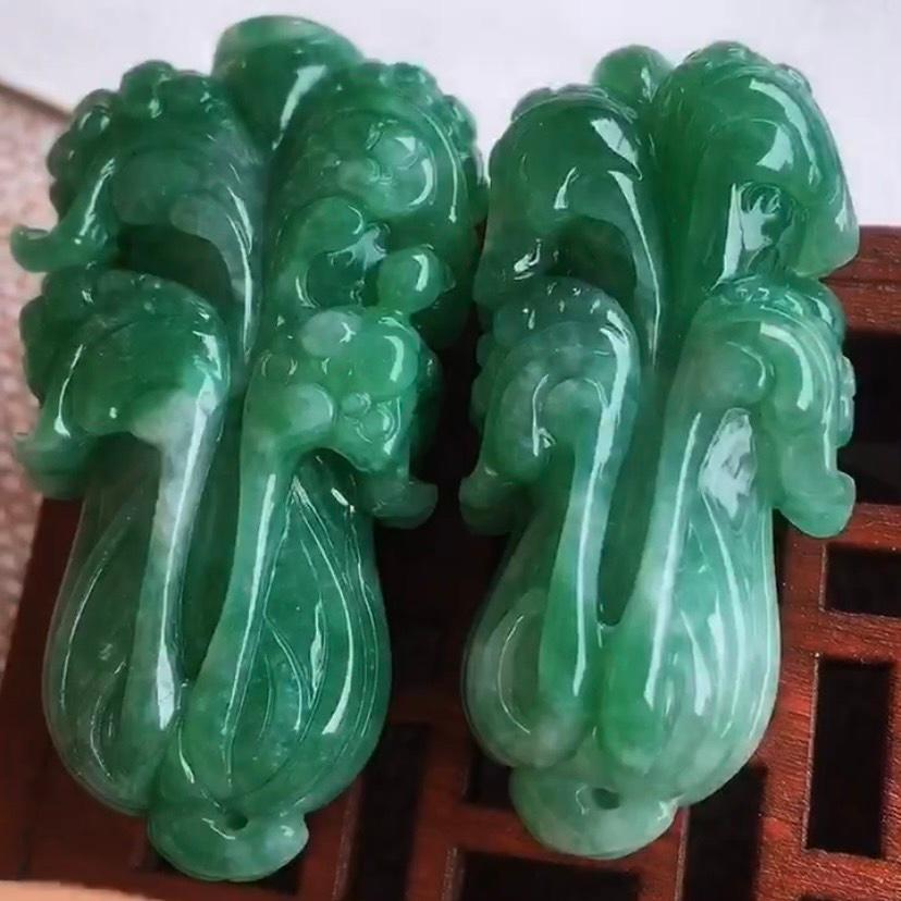 Bắp cải Ngọc Phỉ thúy tự nhiên Jadeite A