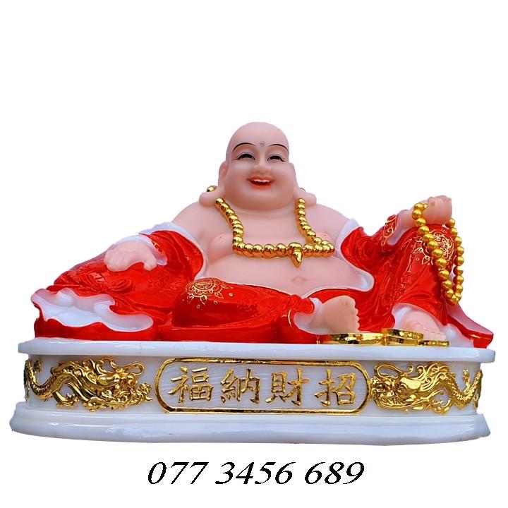 Tượng Di Lặc Đỏ Lớn Cao 31cm