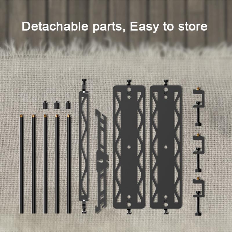 Camping Hanging Rack Camping Lantern Pole Cookware Hanging Rack for Hiking Fishing Camping Backpacking