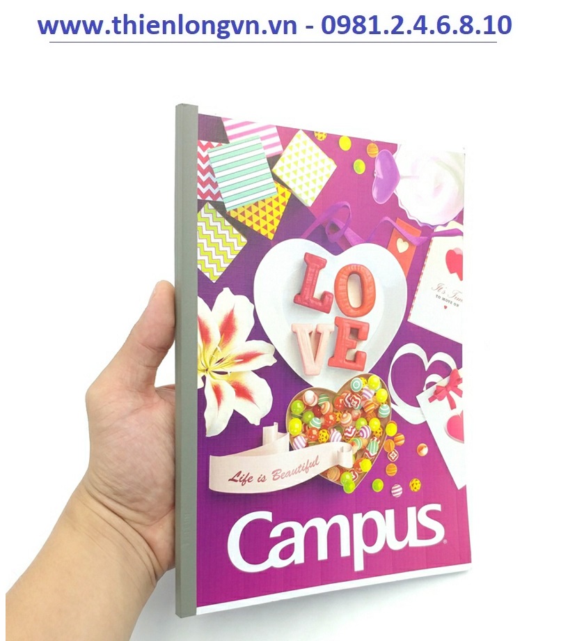 Lốc 5 quyển vở kẻ ngang 120 trang B5 Gift Campus NB-BGIF120