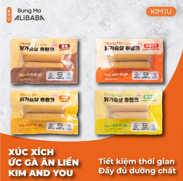 Xúc Xích Ức Gà Cay Hàn Quốc Ăn Liền Healthy Tăng Cơ Giảm Cân - Gói 100g