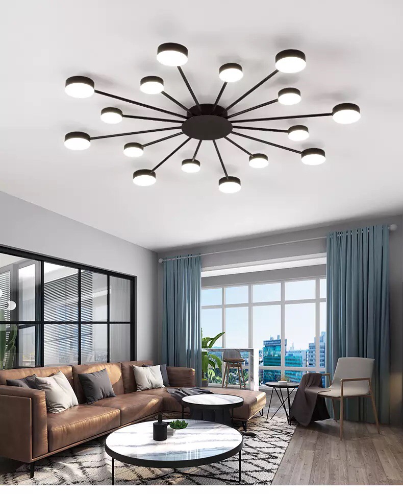 Đèn chùm led cao cấp thiết kế sang trọng trang trí phòng khách, nhà hàng, khách sạn, quán cafe DA833/16
