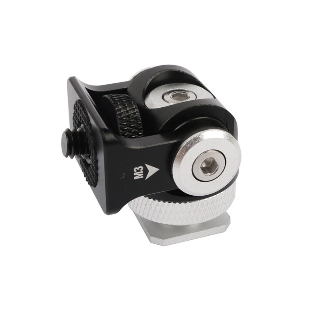 Giá đỡ dạng kẹp mini bằng Hợp kim Alumimun 1/4 inch đầu nối trục vít cho máy ảnh DSLR, Màn hình video,Đèn LED